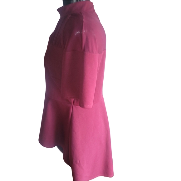Shein Burgundy Short Sleeve Top 2X - Picture 4 of 5